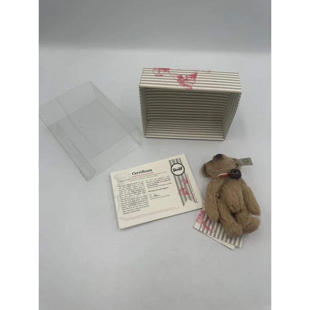 Steiff Club‎ Annual Gift 2021 Teddy Bear 10 Dunkelbeige 421662 Limited Edition